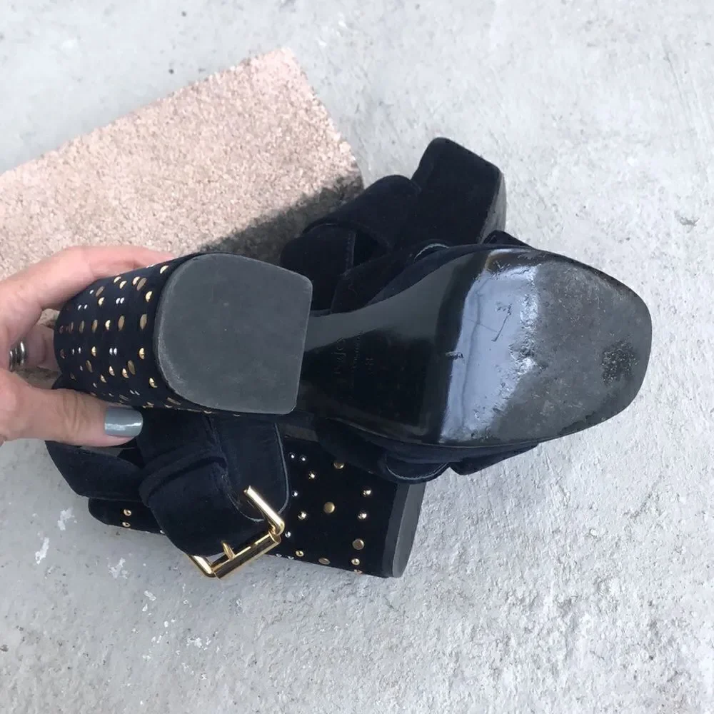 Maje  velvet platform